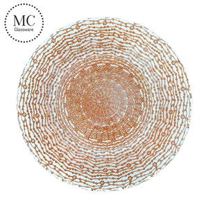 Plaques de chargeur en <span class=keywords><strong>verre</strong></span> fantaisie, personnalisées, <span class=keywords><strong>pour</strong></span> les restaurants - Product Image 4