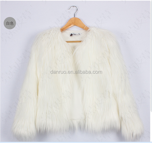 Donne Cappotto di Pelliccia Del Faux Gilet di Pelliccia Della Signora di Colore Misto Inverno Lungo Cappotto di Pelliccia - Product Image 5