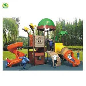 Outdoor Speeltuin outdoor jungle gym voor peuters/kinderen tuin play center/kids outdoor glijbaan QX-XP017