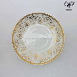 Tasse à café en porcelaine dorée, <span class=keywords><strong>promotion</strong></span> personnalisée, en céramique, avec bordure, pour le thé, avec soucoupe, nouveauté - Product Image 2