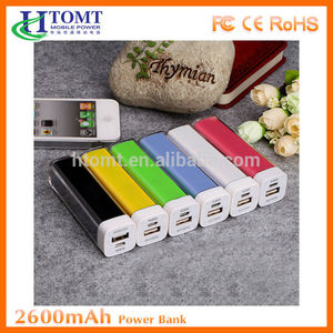 Hot vente de meilleure qualité à bas prix 2600 mah. portable power bank avec dc5v 800 ma sortie - Product Image 1