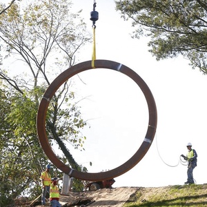 <span class=keywords><strong>Sculpture</strong></span> en acier corten de conception Moongate - Product Image 5
