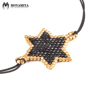MI-B180041 fait main d'hexagramme étoile de david bracelet simple chaîne bracelet bijoux pour femmes unisexe - Product Image 2