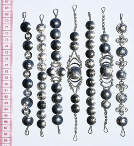 Pulseras de Monedas con Diseños Étnicos Inca, Joyería Redonda de Metal de Perú, Sudamérica, Hecha de Aleación - Product Image 2