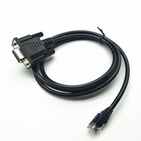 Adaptador db9 serial rs232 a rj11 rj12, para cable de serie APC RJ12, pinout