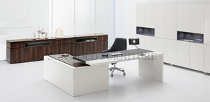 Sungold-escritorio de madera para ordenador, mesa de diseño para el hogar y la Oficina - Product Image 6