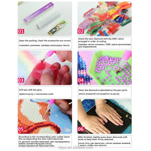 5D DIY <span class=keywords><strong>Cruz</strong></span> puntada dibujos animados jirafa diamante pintura para niños decoración de <span class=keywords><strong>la</strong></span> habitación - Product Image 5