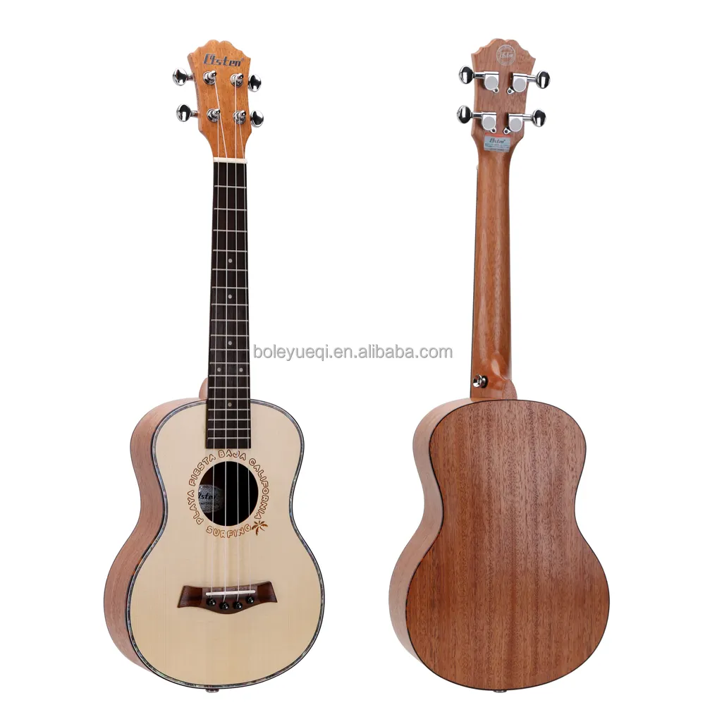 中国製OEMギター26インチテンラーウクレレ、スプルースウッドマット仕上げSK6604弦