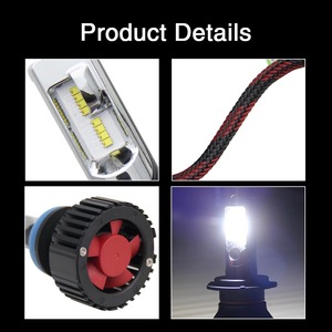 หลอดไฟหน้ารถยนต์ Super Auto Car <span class=keywords><strong>T8</strong></span> H4 LED, หลอดไฟหน้า LED H4 ความสว่าง 8000 ลูเมน - Product Image 4