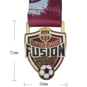 Medaglia di calcio Glitter da calcio su misura 3d - Product Image 5
