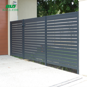 บ้านกลางแจ้งอลูมิเนียมหลักอัตโนมัติบานเลื่อนประตูไม้ระแนง - Product Image 4