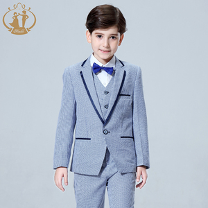 शादियों के लिए लड़कों औपचारिक सूट बच्चों प्रदर्शन पार्टी 3pcs टक्सेडो कपड़े सेट बच्चे जेंटलमैन कॉस्टयूम - Product Image 5