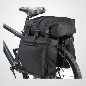 自行车自行车 3 合 1 防水后包 Pannier 袋肩袋