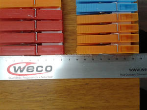 Mini molletta da bucato in plastica resistente alla luce con molletta colorata personalizzata professionale - Product Image 4