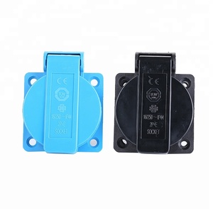 <span class=keywords><strong>Prise</strong></span> de puissance imperméable extérieure européenne bleue avec la couverture standard de Protection de <span class=keywords><strong>prise</strong></span> générale d'ue - Product Image 3