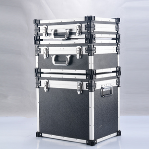 Glary chuyên nghiệp cán Xe đẩy nhôm trường hợp công cụ với bánh xe công cụ lưu trữ trường hợp Hộp Tùy chỉnh Stackable công cụ trường hợp hộp - Product Image 3