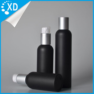 Eco amigable cosmético envases de plástico negro vacío contenedor de suero 10 ml 40 ml 100 mL crema cosmético plástico - Product Image 4