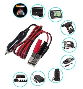 Spt-2 16Awg Drähte 12 Volt Zigarre Schwarz Rot Batterie klemme Kabel Auto Zigaretten anzünder Stecker An Krokodil klemmen - Product Image 4