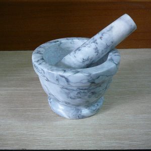 Venta al por mayor precio barato redondo granito piedra Molcajete <span class=keywords><strong>guacamole</strong></span> Maja conjunto caja embalada condimento para sal y uso de alimentos - Product Image 6