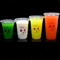 Gobelet en plastique PP jetable pour jus, vente chaude, gobelets à boisson Shani, gobelets à neige, gobelets à bulles personnalisés, fournisseur Alibaba Chine