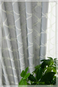 Embroidery gray least wholesale <span class=keywords><strong>as</strong></span> do drapery fabric - Product Image 2