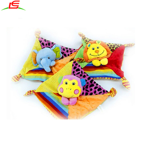 Logo personnalisé en peluche singe éléphant <span class=keywords><strong>lion</strong></span> animal super doux bébé <span class=keywords><strong>couverture</strong></span> de sécurité - Product Image 4