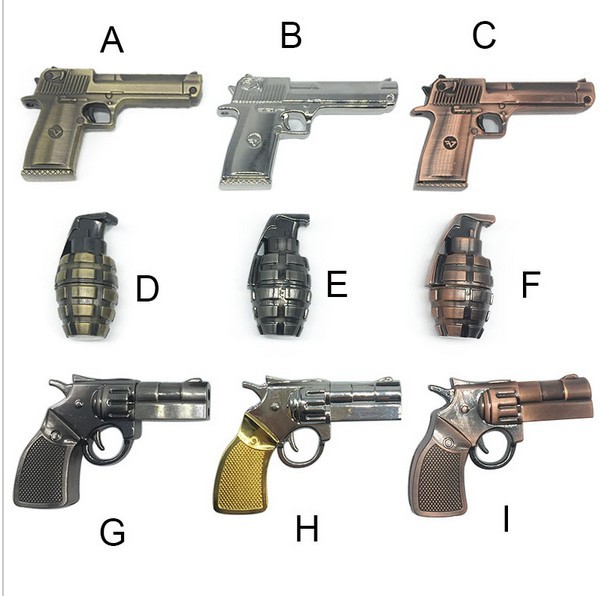 Military-Style 16G 8G Pistol USB Flash Drive with 4GB Capacity USB 2.0 Interface Built-in 32GB Memory Stocked Gift Product