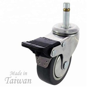 CCE Caster 3 Caster Metal Pin Stem Wheel Replacement - Product Image 6