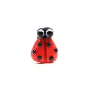 Dễ Thương Lampwork Murano Glass Ladybug Hạt