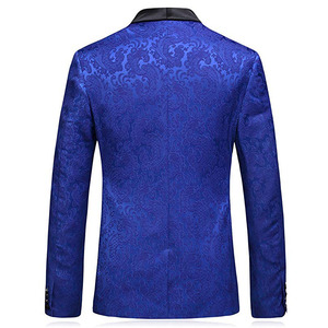 <span class=keywords><strong>Costume</strong></span> <span class=keywords><strong>homme</strong></span> en jacquard <span class=keywords><strong>bleu</strong></span> royal, <span class=keywords><strong>costume</strong></span> imprimé <span class=keywords><strong>homme</strong></span>, <span class=keywords><strong>costume</strong></span> <span class=keywords><strong>3</strong></span> <span class=keywords><strong>pièces</strong></span> slim fit pour mariage - Product Image 3