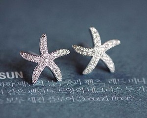 New Fashion 925 starfish <span class=keywords><strong>orecchini</strong></span> per le Donne - Product Image 3