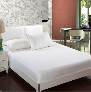 Bianco king size <span class=keywords><strong>lenzuola</strong></span> dell'hotel montato biancheria da <span class=keywords><strong>letto</strong></span> <span class=keywords><strong>180x200</strong></span> foglio di cotone montato al 100% jersey di cotone egiziano montato fogli - Product Image 4