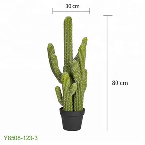 Independent Design 80cm Artificial Cactus Plants In Group For Room Decoration