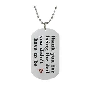 Gracias por ser el padre que no tiene que ser collar regalo para papá padre en ley - Product Image 1