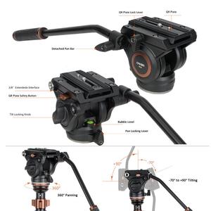 Cayer CF2451H4フレキシブル三脚プロフェッショナルデジタル一眼レフカメラ三脚 - Product Image 5