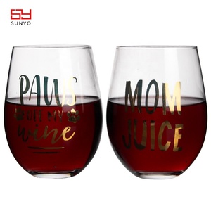 Verres à <span class=keywords><strong>vin</strong></span> gobelet transparent sans pied <span class=keywords><strong>pas</strong></span> <span class=keywords><strong>cher</strong></span> faits à la main avec nouveau logo personnalisé <span class=keywords><strong>verre</strong></span> à <span class=keywords><strong>vin</strong></span> sans pied - Product Image 5