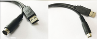 Cable Adaptador USB RS232 a Mini Din de 8 Pines con Chipset FTDI para Impresora, Computadora, Escáner de Código de Barras