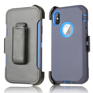 Gồ Ghề Bảo Vệ Bìa Điện Thoại Di Động Holster <span class=keywords><strong>Belt</strong></span> <span class=keywords><strong>Clip</strong></span> Chân Đế Robot Armor Trường Hợp Đối Với <span class=keywords><strong>iPhone</strong></span> <span class=keywords><strong>X</strong></span> - Product Image 3