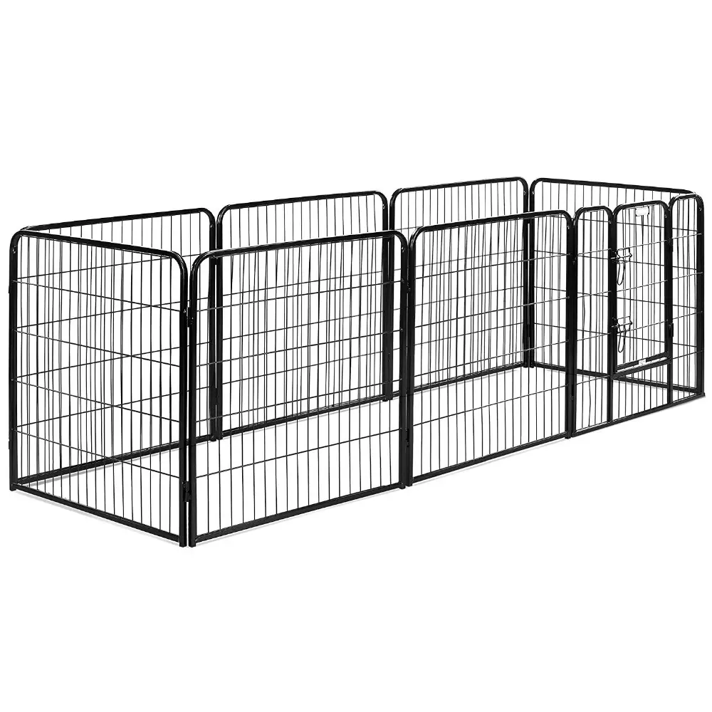 6 pcs or 8 pcs large heavy duty square tube dog kennel