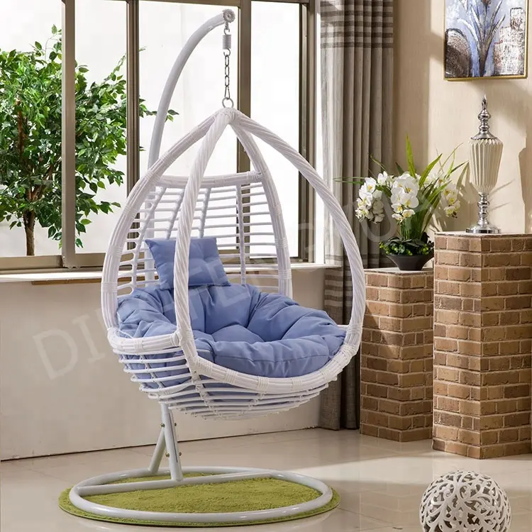 Hohe Qualität Rattan Egg Chair Mit Stand Schaukel Stuhl Für Erwachsene