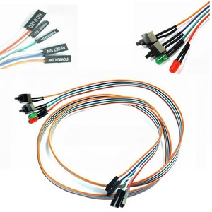 Máy chủ lưu trữ Bo mạch chủ Power Cable Adapter Dây Máy Tính mainframe thay thế On/Off chuyển đổi thiết lập lại SW Cáp nối HDD Led 2 chuyển đổi - Product Image 6