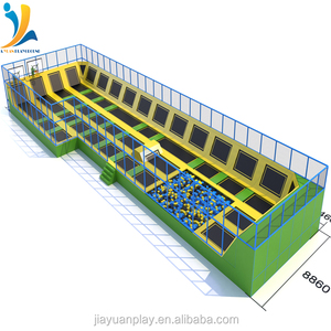 <span class=keywords><strong>Trampoline</strong></span> de parc <span class=keywords><strong>rectangulaire</strong></span> pour adultes, style européen, avec toit - Product Image 3