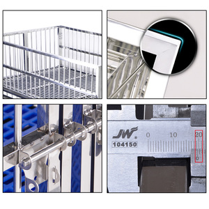 2025 caldo di alta qualità grande gabbia per cani in acciaio inox con modello solido vassoio Pallet tipo - Product Image 5