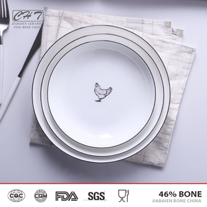 Alibaba más vendidos porcelana fina profunda cena platos de cerámica set placa de <span class=keywords><strong>la</strong></span> porción para el <span class=keywords><strong>restaurante</strong></span> - Product Image 1