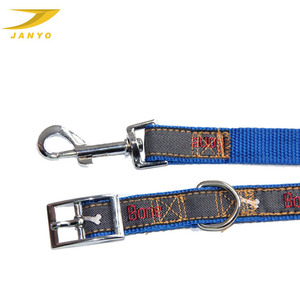 Correa de collares de lona de punto de aguja para perro, correas de collares de moda - Product Image 3