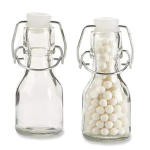 Mini Balançoire Bouteilles En Verre-15-Pack Bouteille En Verre Transparent avec Dessus de Secousse pour la Décoration De Mariage, BRICOLAGE, Maison, Fête, 2 Oz