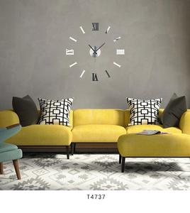 Modern Wall <strong>Clock</strong> 3D <strong>Roman</strong> Numbers DIY Decorative Mirror Wall <strong>Clocks</strong> - Product Image 6