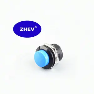 Switch Push Button ZHEV Normal Open Small Push Button Switch With Colorful Head PB-02