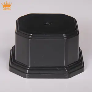 Plastic trophy base, black plastic trophy base