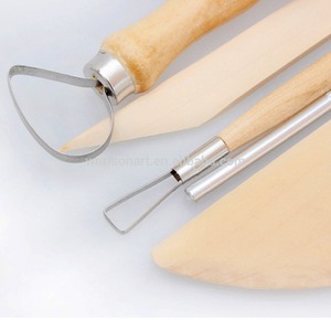 Vente chaude 8 pièces poterie argile céramique outils ensemble cire sculpture sculpture modélisation <span class=keywords><strong>Sculpey</strong></span> outils poterie et argile Sculpture outils - Product Image 5
